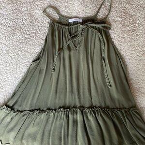 Olive Green Sleeveless Top